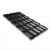 Металлочерепица квинта плюс 0,45 RAL 9005 Drap