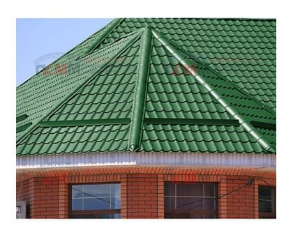 Металлочерепица Ламонтерра XL-0.5 RAL6002 Полиэстер