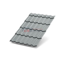 Металлочерепица Ламонтерра XL-0.5 RAL7004 Norman