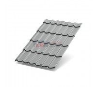 Металлочерепица Ламонтерра XL-0.5 RAL9006 Norman Металлочерепица Ламонтерра XL-0.5 RAL9006 Norman