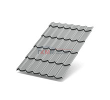 Металлочерепица Ламонтерра XL-0.5 RAL9006 Norman