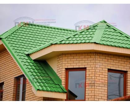 Металлочерепица Макси-0,5 RAL6018 Norman