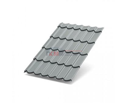 Металлочерепица Макси-0,45 RAL7004 Полиэстер Металлочерепица Макси-0,45 RAL7004 Полиэстер