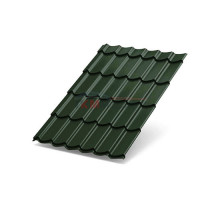 Металлочерепица Ламонтерра XL-0.45 RAL6007 Viking