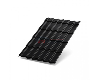 Металлочерепица Макси-0,45 RAL9005 Viking Металлочерепица Макси-0,45 RAL9005 Viking
