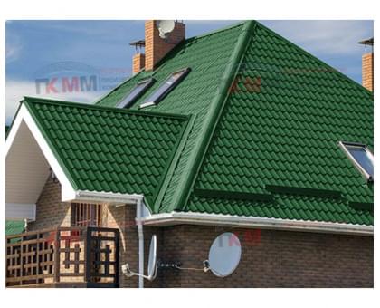 Металлочерепица Монтеррей-0,45 RAL6002 Полиэстер.