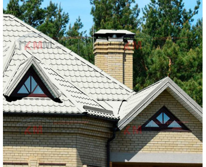 Металлочерепица Ламонтерра-0.5 RAL9003 Norman Металлочерепица Ламонтерра-0.5 RAL9003 Norman