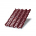 Металлочерепица Монтерроса-SL-0,5 RAL3005 Colorcoat Prisma