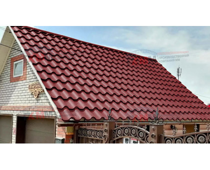 Металлочерепица Монтерроса-SL-0,5 RAL3011 Colorcoat Prisma