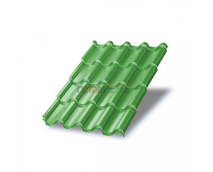 Металлочерепица Монтерроса-ML-0,5 RAL6018 Norman