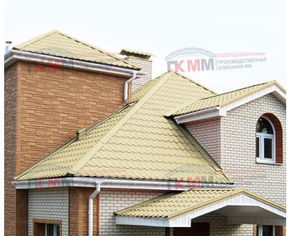Металлочерепица Супермонтеррей-0,4 RAL1014 Полиэстер Металлочерепица Супермонтеррей-0,4 RAL1014 Полиэстер