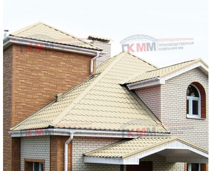 Металлочерепица Супермонтеррей-0,5 RAL1015 Полиэстер Металлочерепица Супермонтеррей-0,5 RAL1015 Полиэстер
