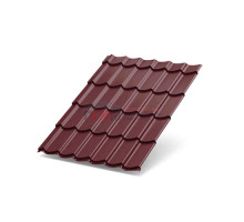 Металлочерепица Супермонтеррей-0,5 RAL3005 PURMAN