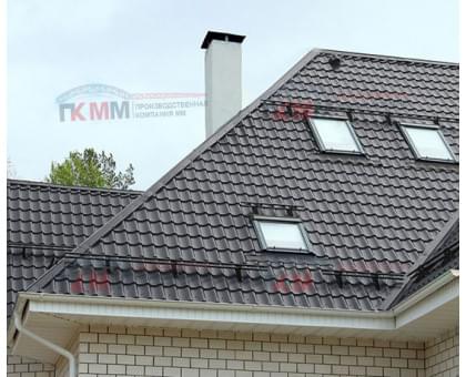 Металлочерепица Ламонтерра X-0.5 RAL7024 Призма
