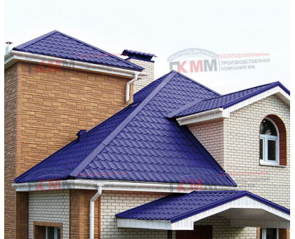 Металлочерепица Супермонтеррей-0,5 RAL5002 Norman