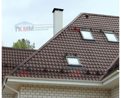 Металлочерепица Ламонтерра X-0.5 RAL8017 Призма