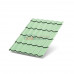 Металлочерепица Супермонтеррей-0,5 RAL6019 Norman