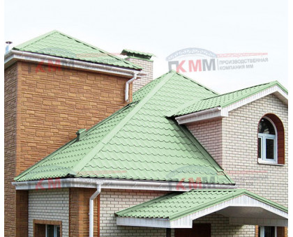 Металлочерепица Супермонтеррей-0,5 RAL6019 Norman Металлочерепица Супермонтеррей-0,5 RAL6019 Norman