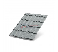 Металлочерепица Супермонтеррей-0,5 RAL7004 Norman