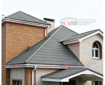 Металлочерепица Супермонтеррей-0,45 RAL7005 Полиэстер