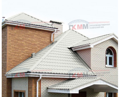 Металлочерепица Супермонтеррей-0,5 RAL9002 Norman