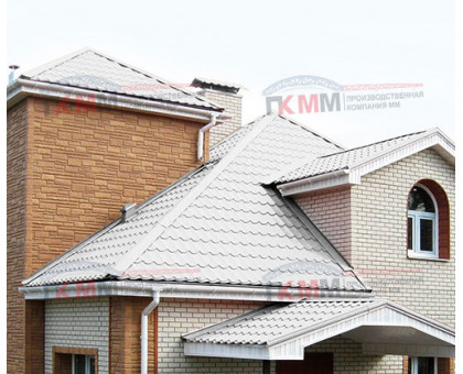 Металлочерепица Супермонтеррей-0,5 RAL9003 Полиэстер Металлочерепица Супермонтеррей-0,5 RAL9003 Полиэстер