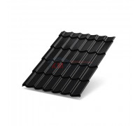 Металлочерепица Супермонтеррей-0,45 RAL9005 Viking