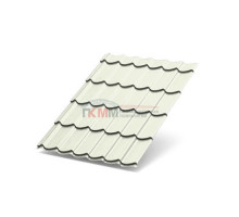 Металлочерепица Супермонтеррей-0,5 RAL9010 PURMAN
