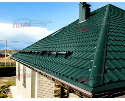 Металлочерепица Трамонтана-M-0,5 RAL6005 PURMAN