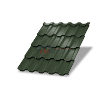 Металлочерепица Трамонтана-M-0,5 RAL6007 Viking E