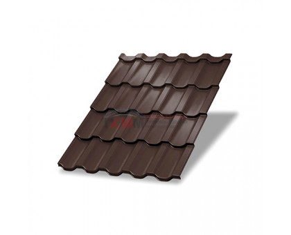 Металлочерепица Трамонтана-M-0,5 RAL8017 Colorcoat Prisma