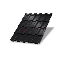 Металлочерепица Трамонтана-M-0,5 RAL9005 PURMAN