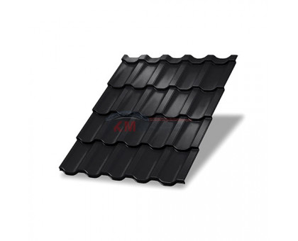 Металлочерепица Трамонтана-M-0,5 RAL9005 Viking E