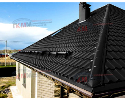 Металлочерепица Трамонтана-M-0,5 RAL9005 Viking E