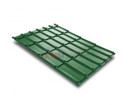 Металлочерепица Экоррей-0,4 RAL6002 Полиэстер