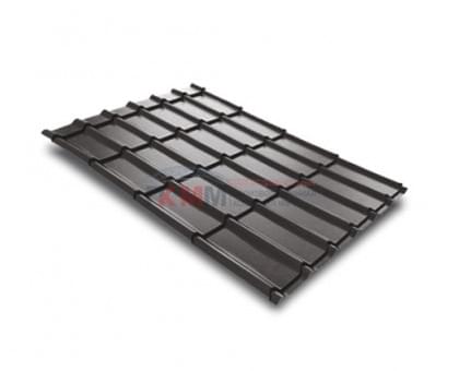Металлочерепица Экоррей-0,5 RAL8019 Полиэстер