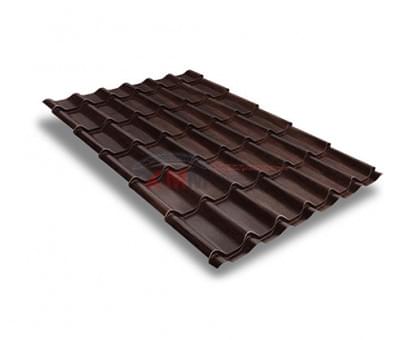 Металлочерепица классик плюс-0.45 Cherry Wood Print Twincolor Металлочерепица классик плюс-0.45 Cherry Wood Print Twincolor