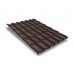 Металлочерепица классик плюс-0.5 RR887 GreenCoat Pural Matt