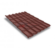 Металлочерепица классик-0,5 RAL3009 Satin