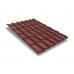 Металлочерепица модерн-0,5 RAL3009 Velur20