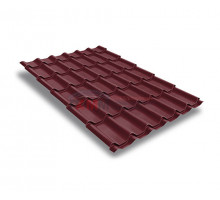 Металлочерепица классик плюс-0.5 RAL3005 Polydexter