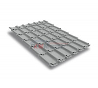 Металлочерепица классик плюс-0.5 RAL9006 Satin