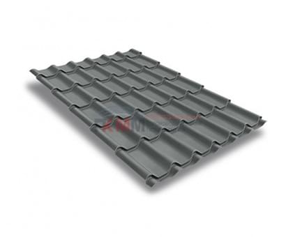Металлочерепица классик плюс-0.5 RAL7005 Satin