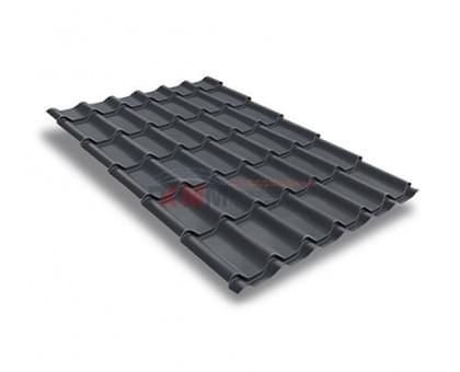 Металлочерепица классик плюс-0.5 RAL7024 Satin