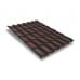Металлочерепица модерн-0,5 RAL8017 Velur20
