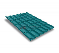 Металлочерепица классик плюс-0.5 RAL5021 Satin