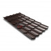 Металлочерепица квинта плюс c 3D резом 0,5 RR887 GreenCoat Pural