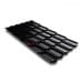 Металлочерепица квинта плюс c 3D резом 0,5 RAL9005 Velur20