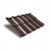 Металлочерепица модульная квинта Uno c 3D резом-0,5 RR887 GreenСoat Pural Matt