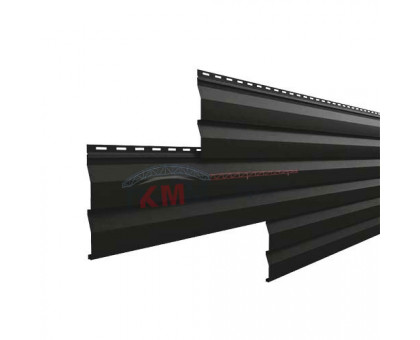 Металлосайдинг - Корабельная Доска 0,45 Drap RAL9005 черный